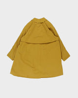 Vintage 90s Burberry Mustard Yellow Waterproof Oversized Mac - L