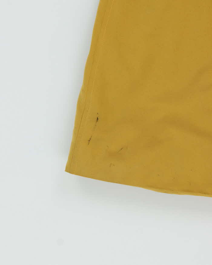 Vintage 90s Burberry Mustard Yellow Waterproof Oversized Mac - L