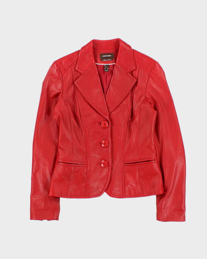 Vintage Danier Leather Blazer Jacket - S