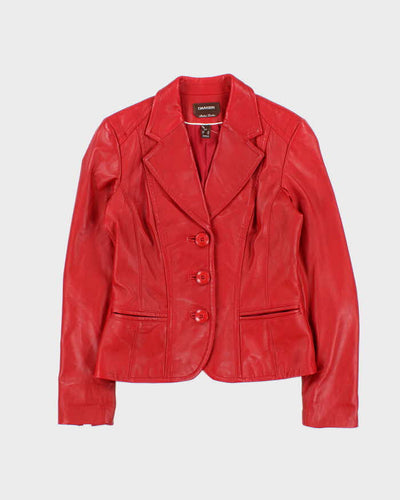 Vintage Danier Leather Blazer Jacket - S