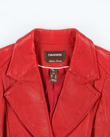 Vintage Danier Leather Blazer Jacket - S