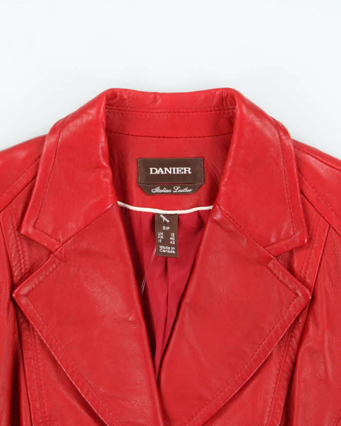Vintage Danier Leather Blazer Jacket - S
