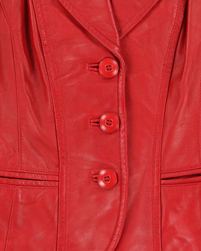 Vintage Danier Leather Blazer Jacket - S