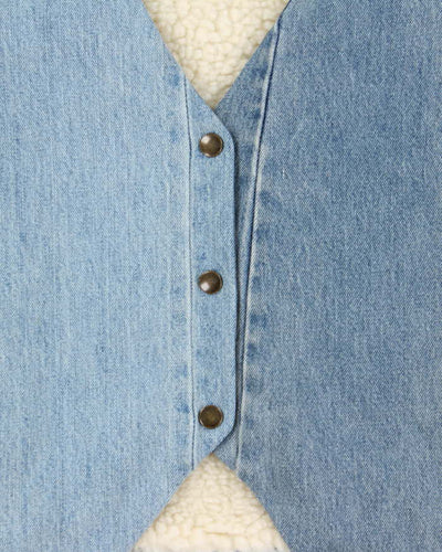 Rokit Originals Denver Denim Waistcoat - S