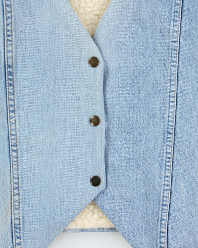 Rokit Originals Denver Denim Waistcoat - M