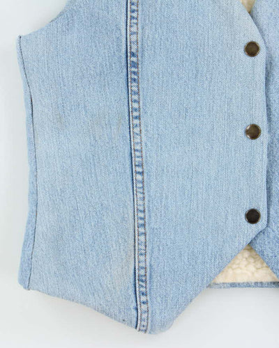 Rokit Originals Denver Denim Waistcoat - M
