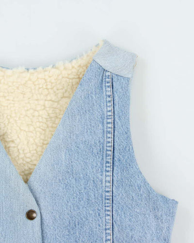Rokit Originals Denver Denim Waistcoat - M