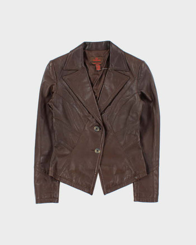 Vintage Y2k 00s Danier Leather Blazer Jacket - XS