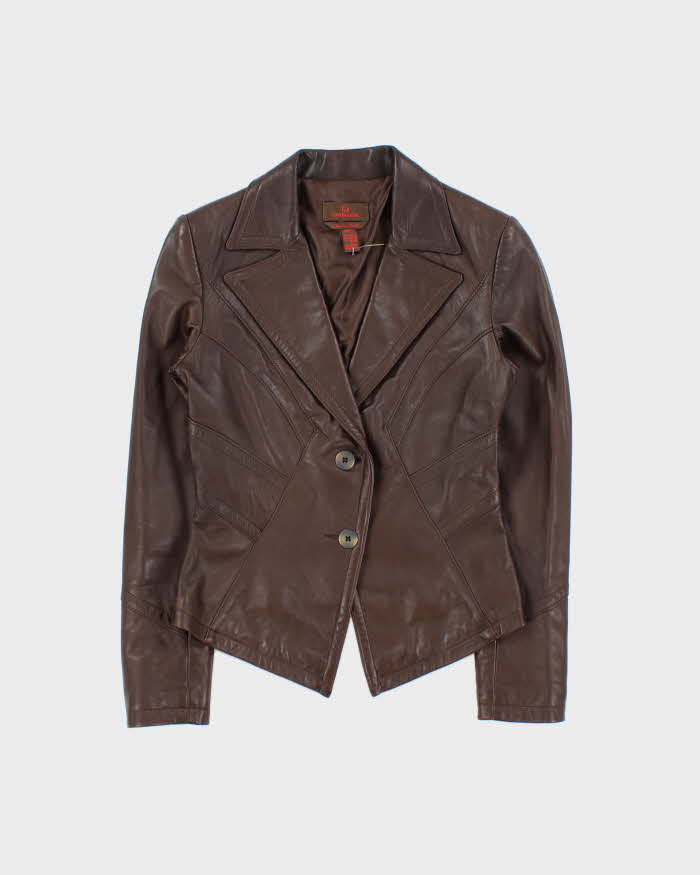 Vintage Y2k 00s Danier Leather Blazer Jacket - XS