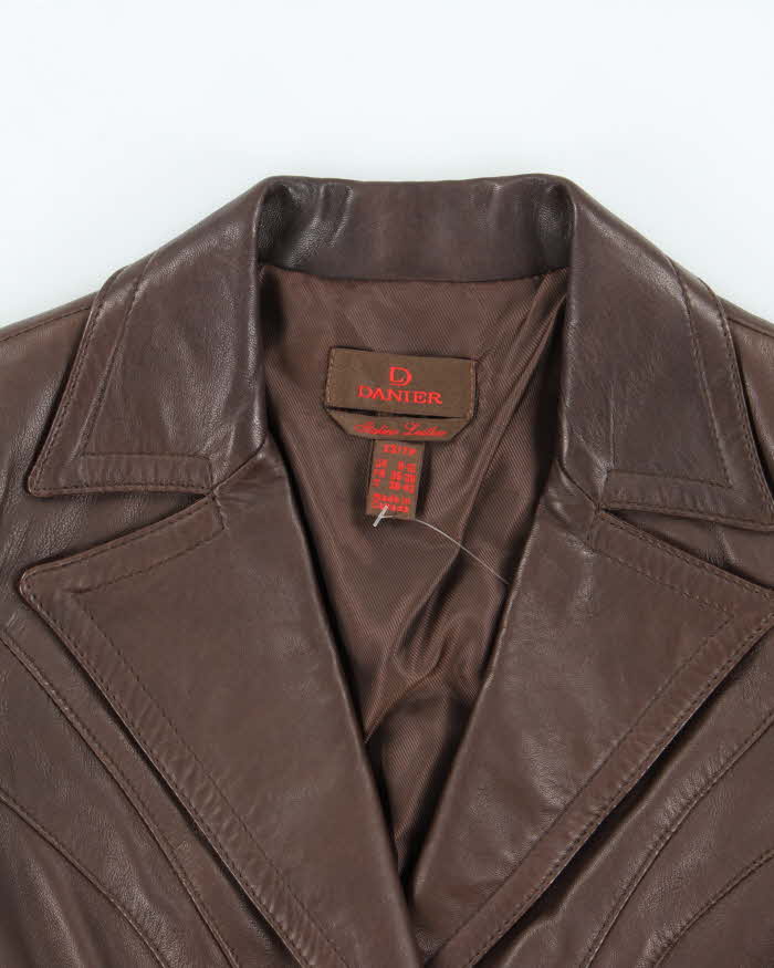 Vintage Y2k 00s Danier Leather Blazer Jacket - XS