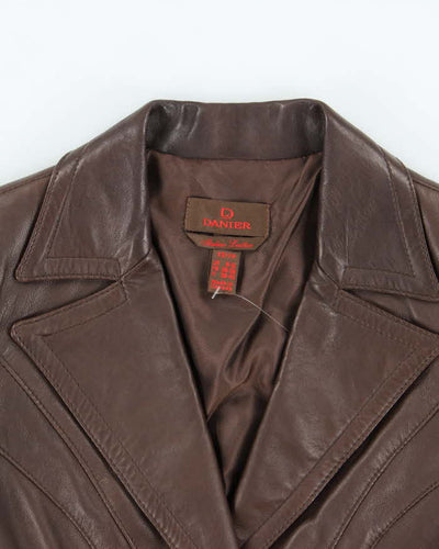 Vintage Y2k 00s Danier Leather Blazer Jacket - XS