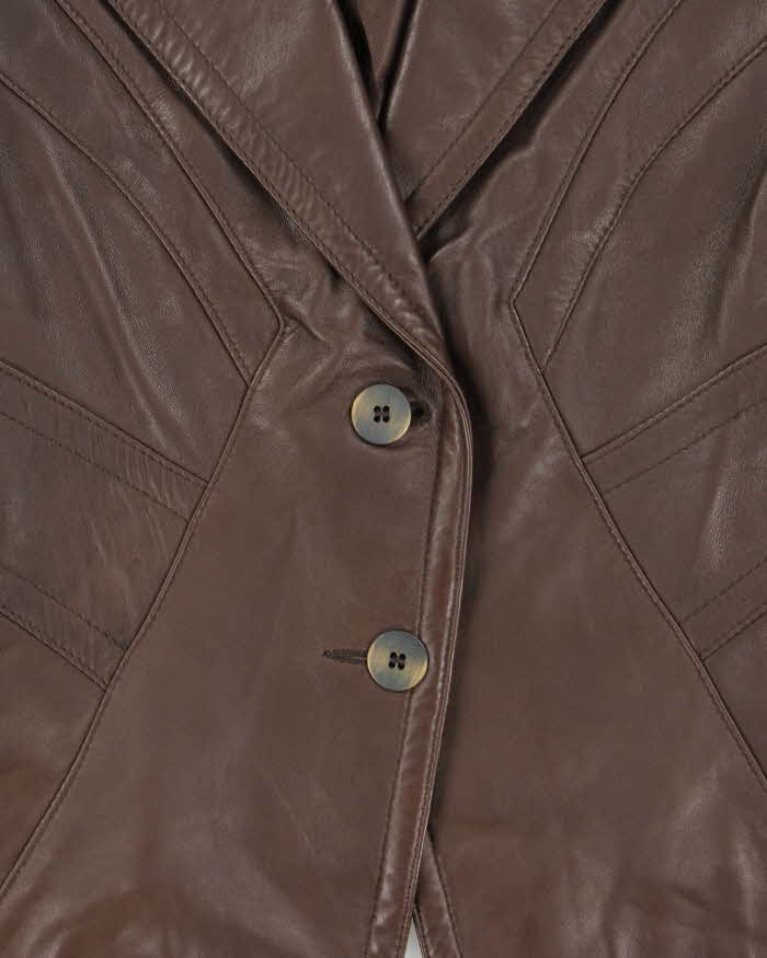 Vintage Y2k 00s Danier Leather Blazer Jacket - XS