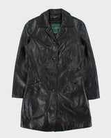 Vintage Danier Long Leather Jacket - XS