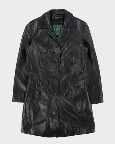 Vintage Danier Long Leather Jacket - XS