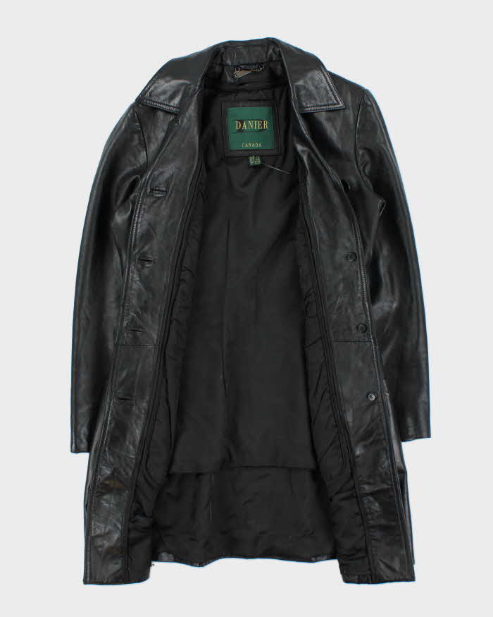 Vintage Danier Long Leather Jacket - XS