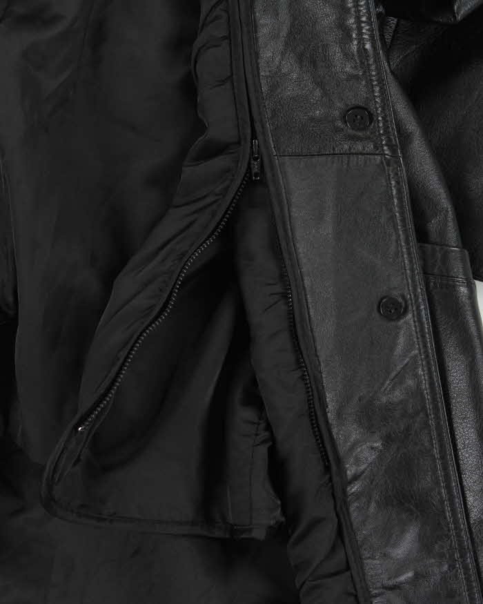 Vintage Danier Long Leather Jacket - XS