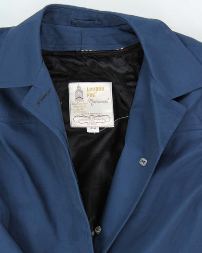 Vintage 1980s London Fog Navy Oversized Insulated Mac - XXL