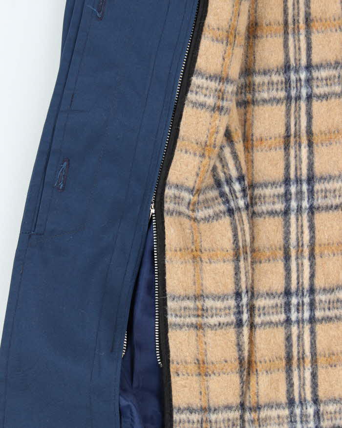 Vintage 1980s London Fog Navy Oversized Insulated Mac - XXL