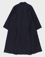 Vintage 1980s Women's Jaeger Wool Navy Oversized Overcoat - L
