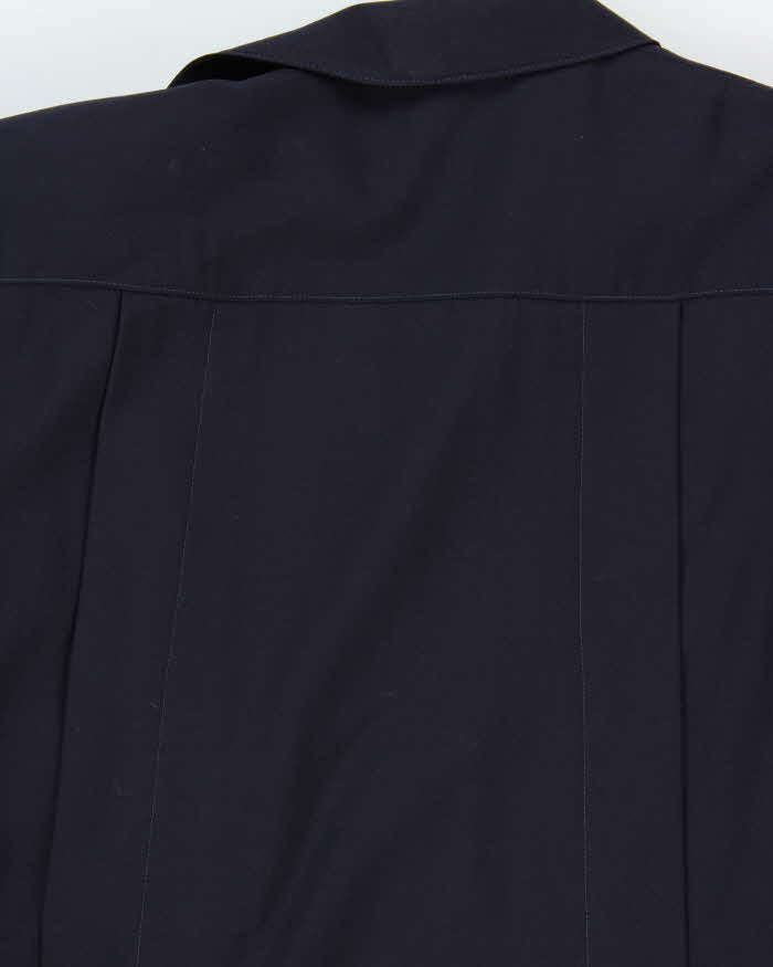 Vintage 1980s Women's Jaeger Wool Navy Oversized Overcoat - L