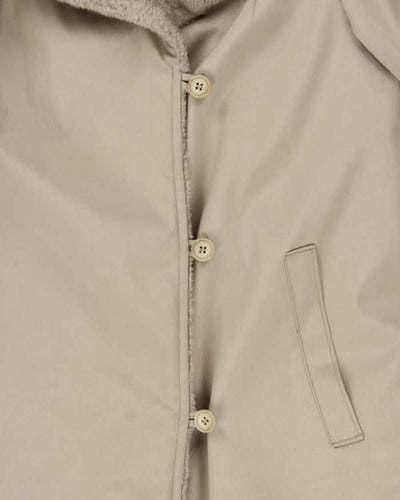 Vintage 1980s Women's London Fog Faux Fur Lined Overcoat - M