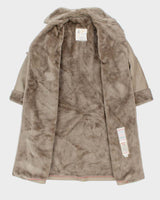 Vintage 1980s Women's London Fog Faux Fur Lined Overcoat - M