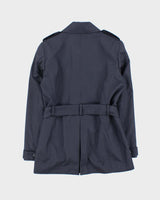 Vintage 00s Brooks Brothers Navy Double Breasted Coat - M