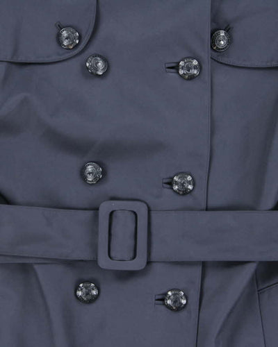 Vintage 00s Brooks Brothers Navy Double Breasted Coat - M