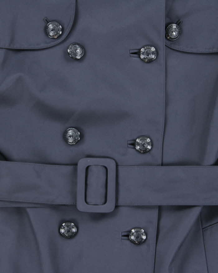 Vintage 00s Brooks Brothers Navy Double Breasted Coat - M