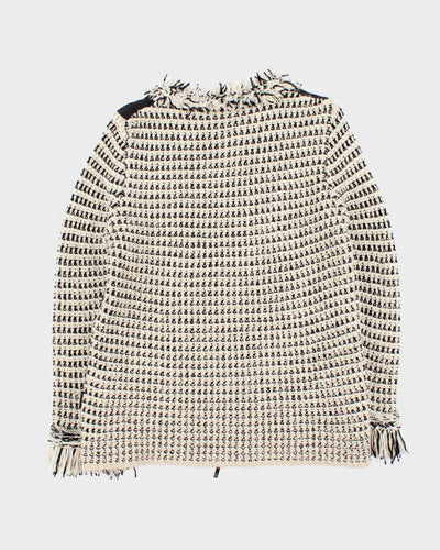 Vintage 00s Women's Moncler Maglione Tricot Cardigan Puffer Jacket - L
