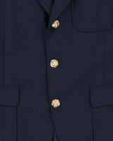Vintage 90s Burberry Navy Wool Women's Blazer - S