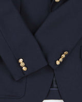 Vintage 90s Burberry Navy Wool Women's Blazer - S