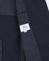 Vintage 90s Burberry Navy Wool Women's Blazer - S