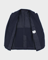 Vintage 90s Burberry Navy Wool Women's Blazer - S