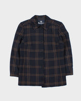 Vintage 00s Aquascutum Contrast Stitch Navy Wool Women's Jacket - S