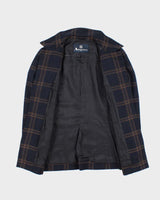 Vintage 00s Aquascutum Contrast Stitch Navy Wool Women's Jacket - S