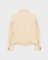 Vintage Women's 00s Burberry Cashmere Blend Collared Jacket - XS