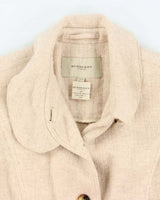 Vintage Women's 00s Burberry Cashmere Blend Collared Jacket - XS