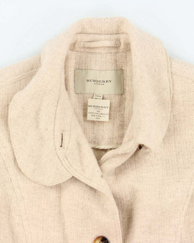 Vintage Women's 00s Burberry Cashmere Blend Collared Jacket - XS
