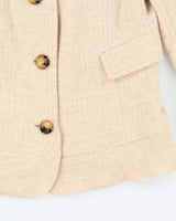 Vintage Women's 00s Burberry Cashmere Blend Collared Jacket - XS