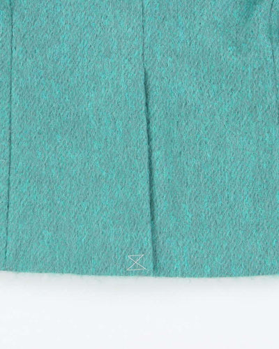 Dries Van Noten Women's Turquoise Mohair Blazer Jacket - L