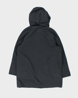 Vintage 00s Women's Navy Burberry Hooded Zip Up Mac - M