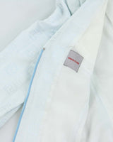 Vintage Y2K 00s Women's Versace Classic Monogram Wide Shoulder Zip Up Blazer - XL