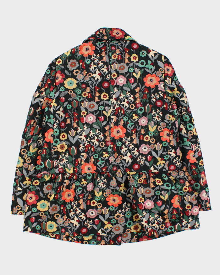 Vintage 00s Women's 
Valentino Red Floral Double Breasted Jacket - L