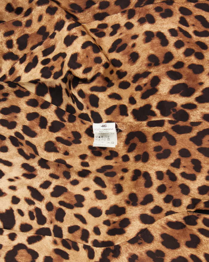 Vintage Women's Y2K 00s Dolce &amp; Gabbana Double Breasted Short Trench Coat - XL