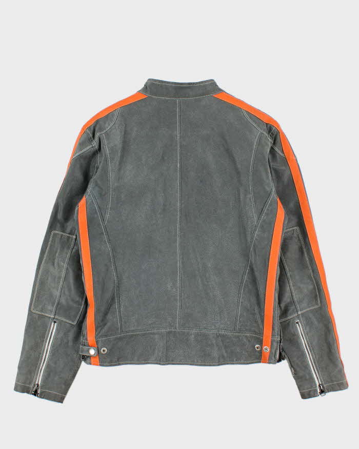 Vintage Y2K 00s Danier Leather Cafe Racer Biker Jacket - XS