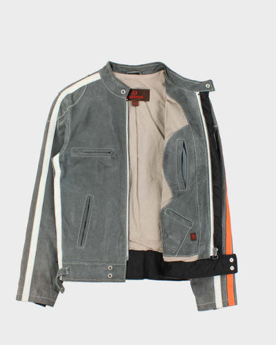 Vintage Y2K 00s Danier Leather Cafe Racer Biker Jacket - XS