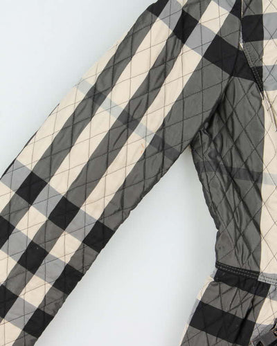 Burberry Nova Check Zip-Up Short Quilted Coat - XXS