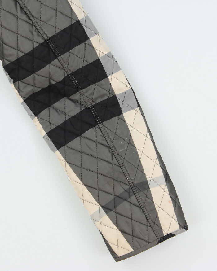 Burberry Nova Check Zip-Up Short Quilted Coat - XXS