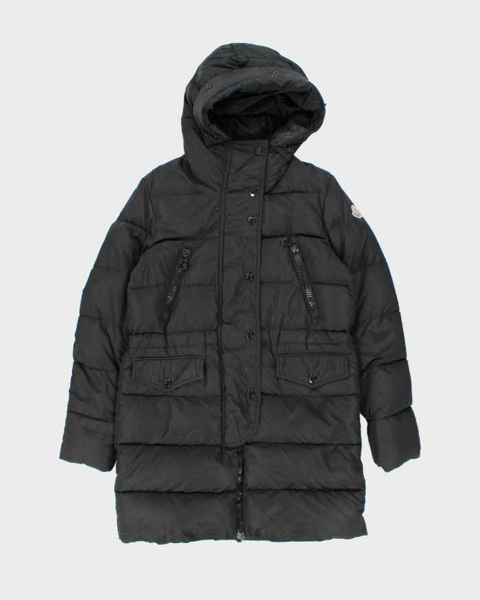 Vintage 00s Moncler Fragon Down Filled Hooded Long Puffer Jacket - S